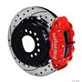 Wilwood Chevy 10/12 Bolt 2.75" Offset Rear Disc Brake Kit 12.88" Drill Stagg Red