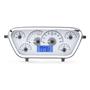 1953-55 Ford F100 VHX System, Satin Alloy Style Face, Blue Display