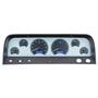 1964-66 Chevy Truck VHX System, Silver Face - Blue Display