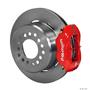 Wilwood Rear Disc Brake Kit Small Ford 9" w/ 2.66 Offset 12.19" Plain Rotor Red