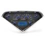 55-59 Chevy Truck VHX System, Carbon Fiber Face - Blue Display