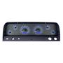 1964-66 Chevy Truck VHX System, Carbon Fiber Face - Blue Display