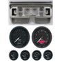 80-86 Ford Truck Silver Dash Carrier w/ Auto Meter 3-3/8" GT Gauges