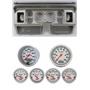 80-86 Ford Truck Silver Dash Carrier w/ Auto Meter Ultra-Lite Electric Gauges