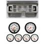 80-86 Ford Truck Silver Dash Carrier Auto Meter 3-3/8" Phantom Electric Gauges