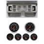 80-86 Ford Truck Silver Dash Carrier w/ Auto Meter Sport Comp Electric Gauges