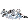 EMS SERPENTINE PULLEY KIT SB CHEVY NO AC CLEAR COAT MS107-57CL