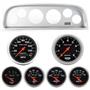60-63 Chevy Truck Silver Dash Carrier w/Auto Meter Sport Comp Electric Gauges