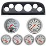 60-63 Chevy Truck Carbon Dash Carrier w/Auto Meter Ultra Lite Electric Gauges