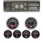 73-79 Ford Truck Silver Dash Carrier w/ Auto Meter 3-3/8" Sport Comp II Gauges