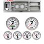 73-79 Ford Truck Silver Dash Carrier w/ Auto Meter 3-3/8" NV Gauges