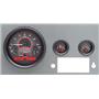 Dakota Digital 55-86 Jeep CJ VHX System, Carbon Fiber Face Red Display