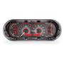 Rounded Rectangle VHX System, Carbon Fiber Style Face, Red Display