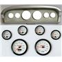 61-66 Ford Truck Silver Dash Carrier Concourse White Face Gauges