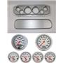 69-70 Cougar Silver Dash Carrier w/ Auto Meter Ultra Lite Electric Gauges