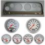 64 Chevy Truck Silver Dash Carrier w/ Auto Meter Ultra Lite Electric Gauges