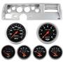 70-72 Chevelle SS Silver Dash Carrier w/ Auto Meter Sport Comp Electric Gauges