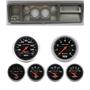 73-79 Ford Truck Silver Dash Carrier w/ Auto Meter Sport Comp Electric Gauges