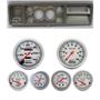73-79 Ford Truck Silver Dash Carrier w/ Auto Meter Ultra-Lite Mechanical Gauges