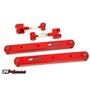 UMI Performance 402125-R GM A-Body UMI Perf. Boxed Lower & Adjustable Upper Control Arm Kit - Red