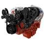 CVF Racing Black Chevy LS Mid Mount Engine Serpentine Kit - ProCharger - Alternator Only