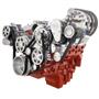 Chevy LS Engine Mid Mount Serpentine Kit - TorqStorm - AC, Alternator & Power Steering
