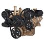 Stealth Black Serpentine System for Oldsmobile 350-455 - Power Steering & Alternator