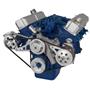 CVF Racing Ford 390 V-Belt System - Alternator & Power Steering with Saginaw Pump
