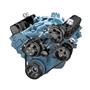 CVF Racing Black Pontiac Serpentine Conversion - Power Steering & Alternator