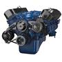 CVF Racing Black Ford 460 Serpentine System - Power Steering & Alternator