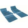 OER Chevrolet 4 Piece Medium Blue Floor Mat Set with Bow Tie FP73008