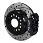 Wilwood Rear Disc Brake Kit Small Ford 9" w/ 2.5" Offset 12.19" Drilled Black