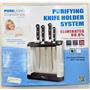4895116708881 Pureliving Purifying Knife Holder System Black Knives NOT Included