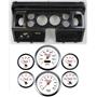 80-86 Ford Truck Carbon Dash Carrier w/ 3-3/8" Concourse Series White Gauges