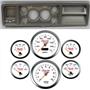73-79 Ford Truck Silver Dash Carrier w/ 3-3/8" Concourse Series White Gauges