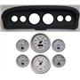 61-66 Ford Truck Black Dash Carrier Concourse Silver Face Gauges