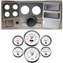 84-87 Chevy Truck Silver Dash Carrier Concourse White Face Gauges