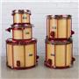Rotek One Touch 5-Piece Tom Set Drum Kit Tuning System w/ Cases #48966