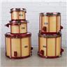 Rotek One Touch 5-Piece Tom Set Drum Kit Tuning System w/ Cases #48966