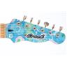 Crook Blue Floral T-Style Electric Guitar w/ G-Bender Peter Florance PU #50756