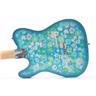Crook Blue Floral T-Style Electric Guitar w/ G-Bender Peter Florance PU #50756