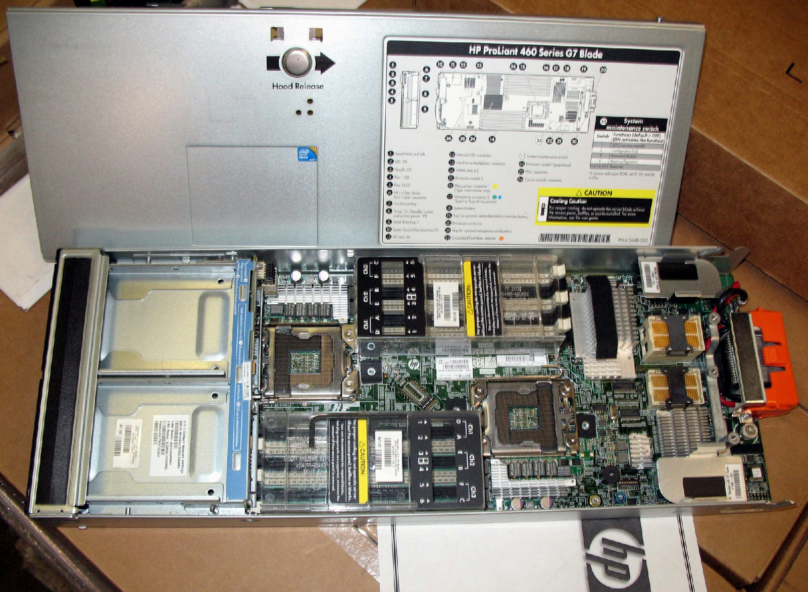 HP ProLiant BL460c G7 Blade Server CTO BASE MODEL BAREBONE 603718-B21