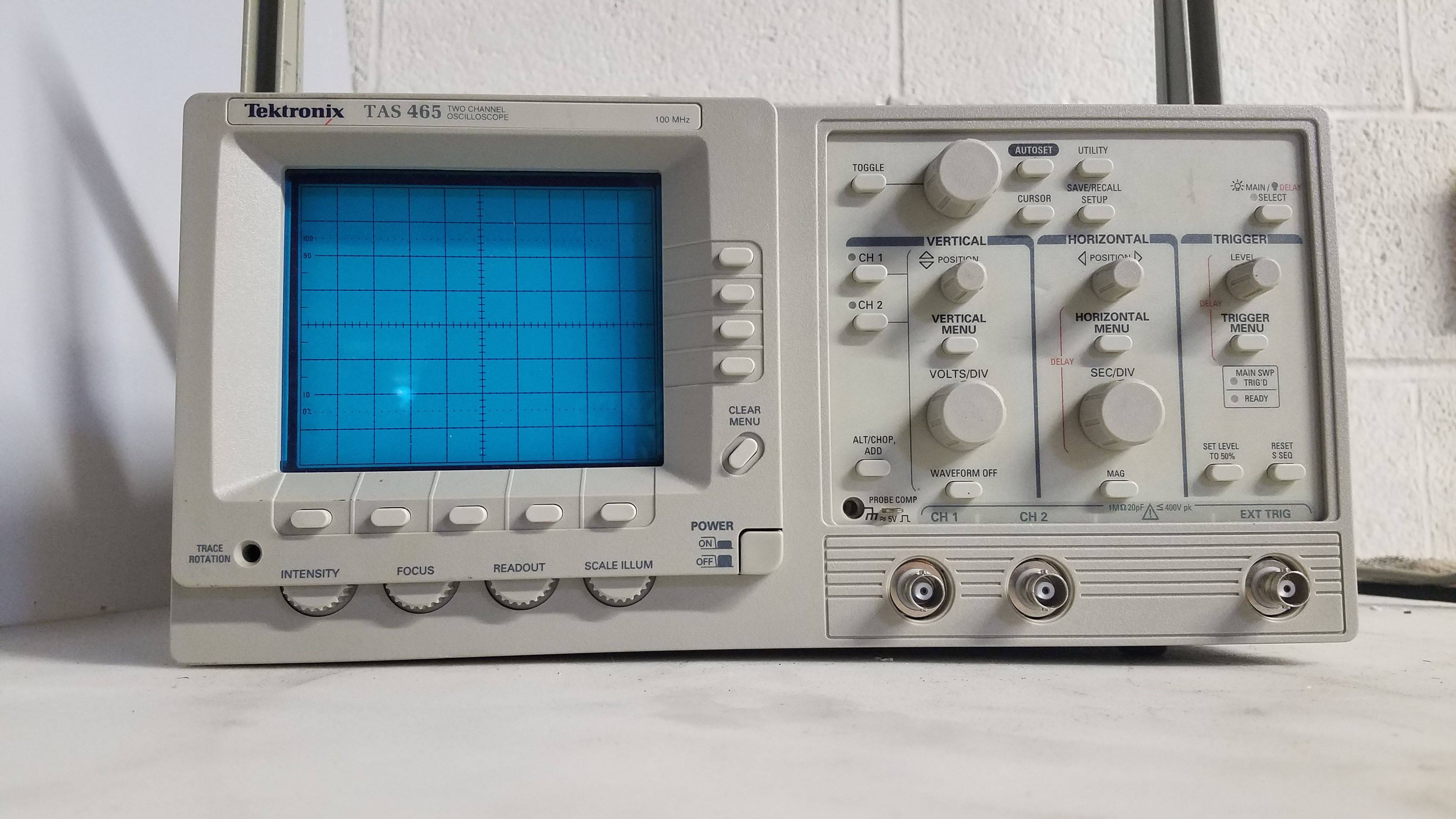 Tektronix TAS465 2 Channel 100mhz Oscilloscope Tested for sale online 
