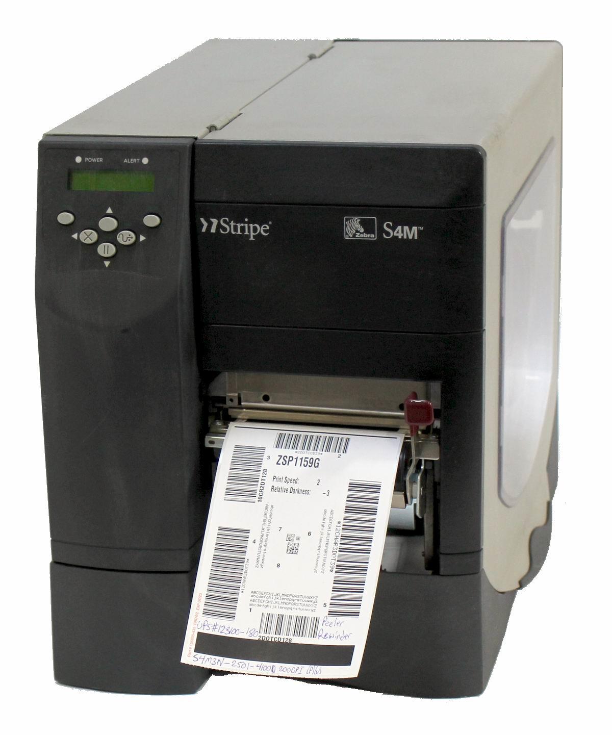 Zebra S4M S4M3N-2501-4100D Direct Thermal Barcode Label Printer