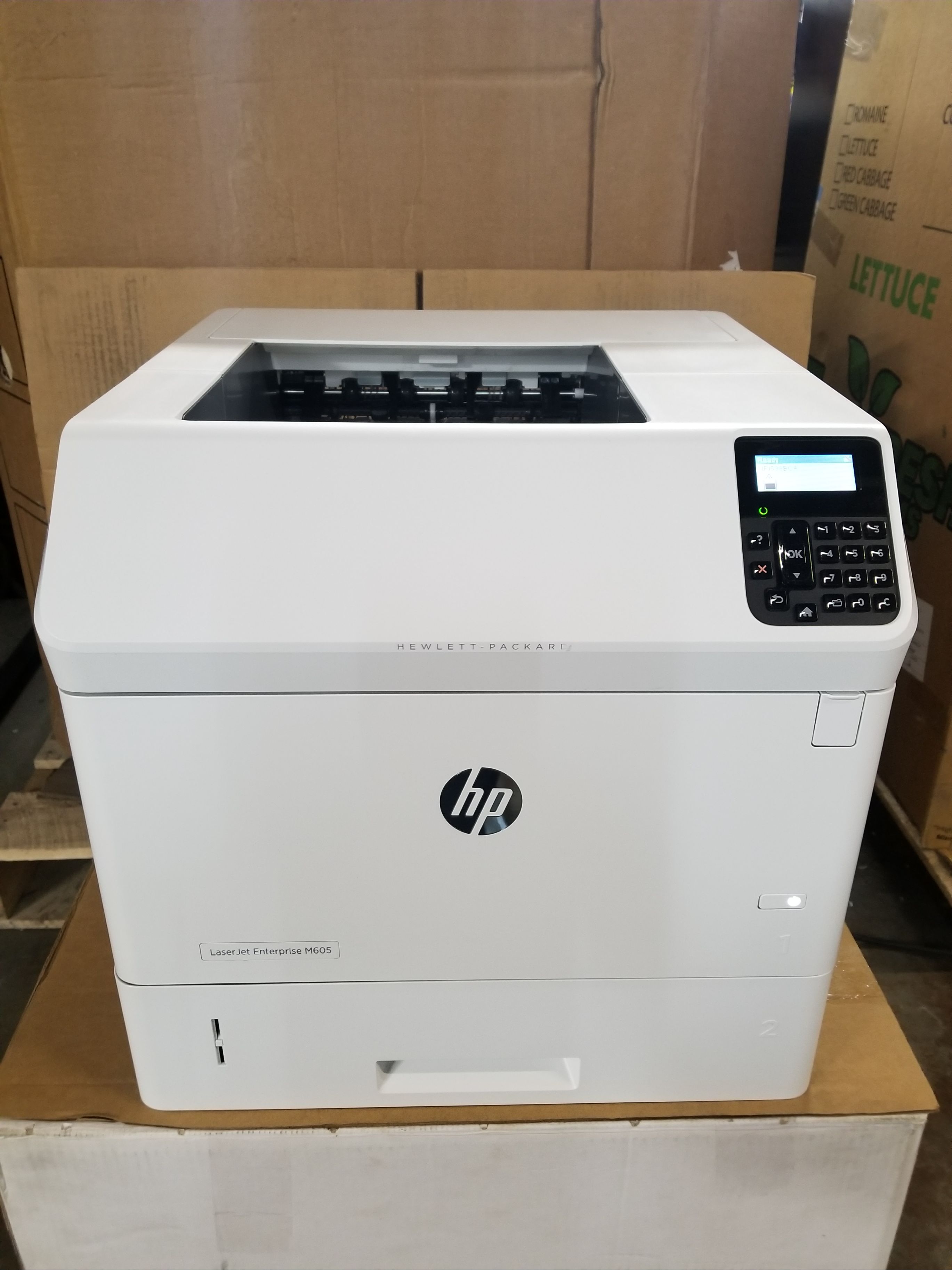 HP LaserJet Enterprise M605dn Network Monochrome Printer, E6B70A 