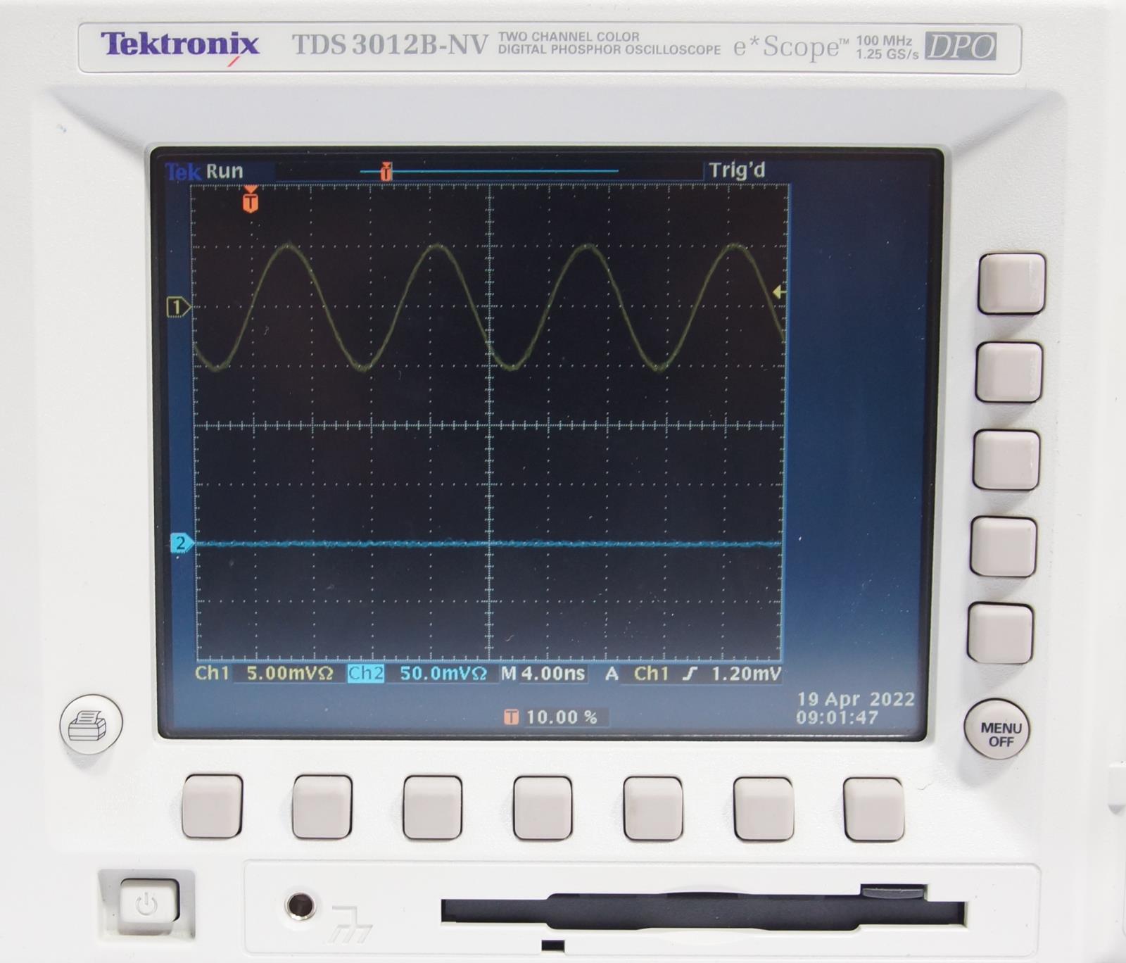 TEKTRONIX TDS3012B 100 MHz 1.25GS/s 2Ch oscilloscope 2xP6100 avec Sondes 