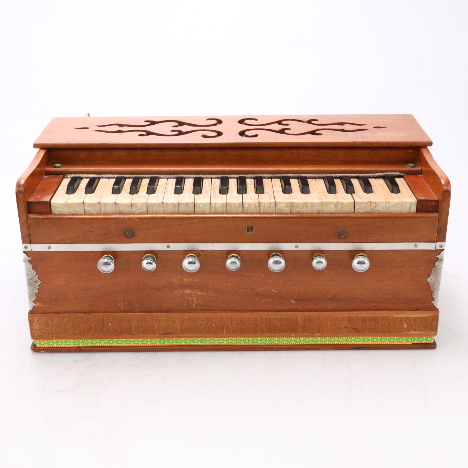 Harmonium 39-Key Wooden Pump Organ Keyboard #49722
