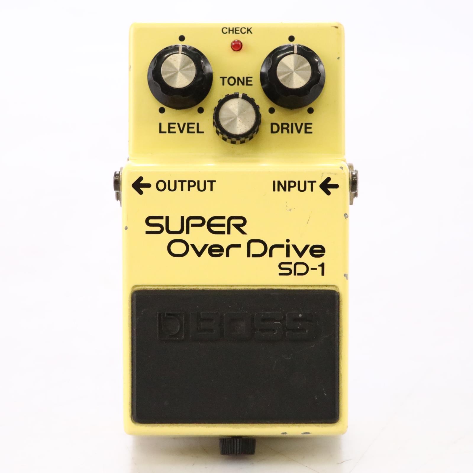 Boss SD-1 Super Overdrive MIJ Japan Guitar Effect Pedal Black Label #50151