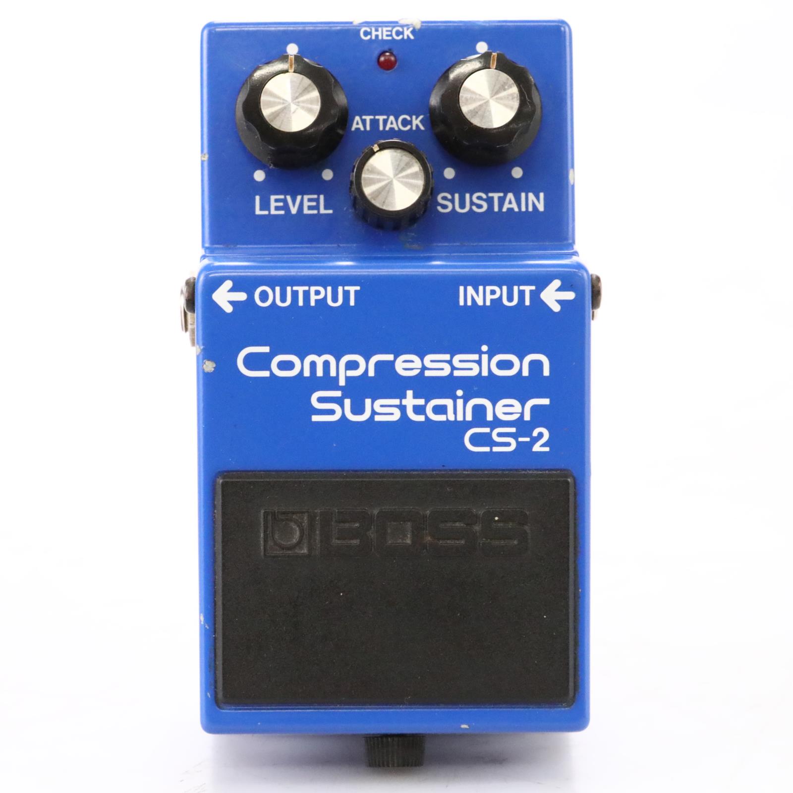 Boss CS-2 Compression Sustainer MIJ Black Label Guitar Effect Pedal #50181