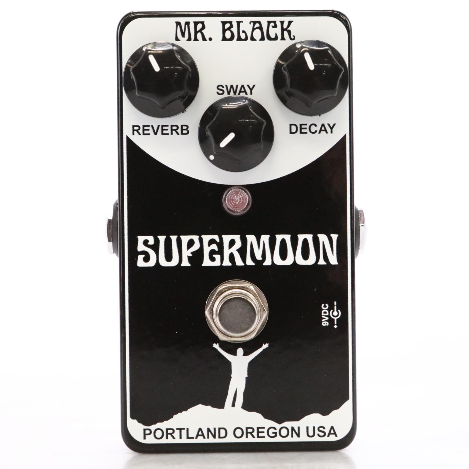 2000 Mr. Black Supermoon Reverb Guitar Effect Pedal w/ Box #47842